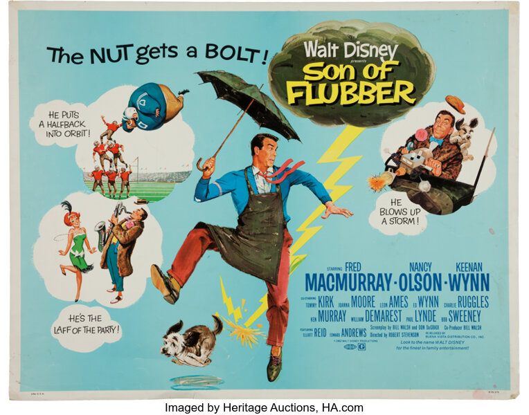 Son Of Flubber Half Sheet 1970 Reprint Movie Poster Walt Disney Lot 11498 Heritage Auctions