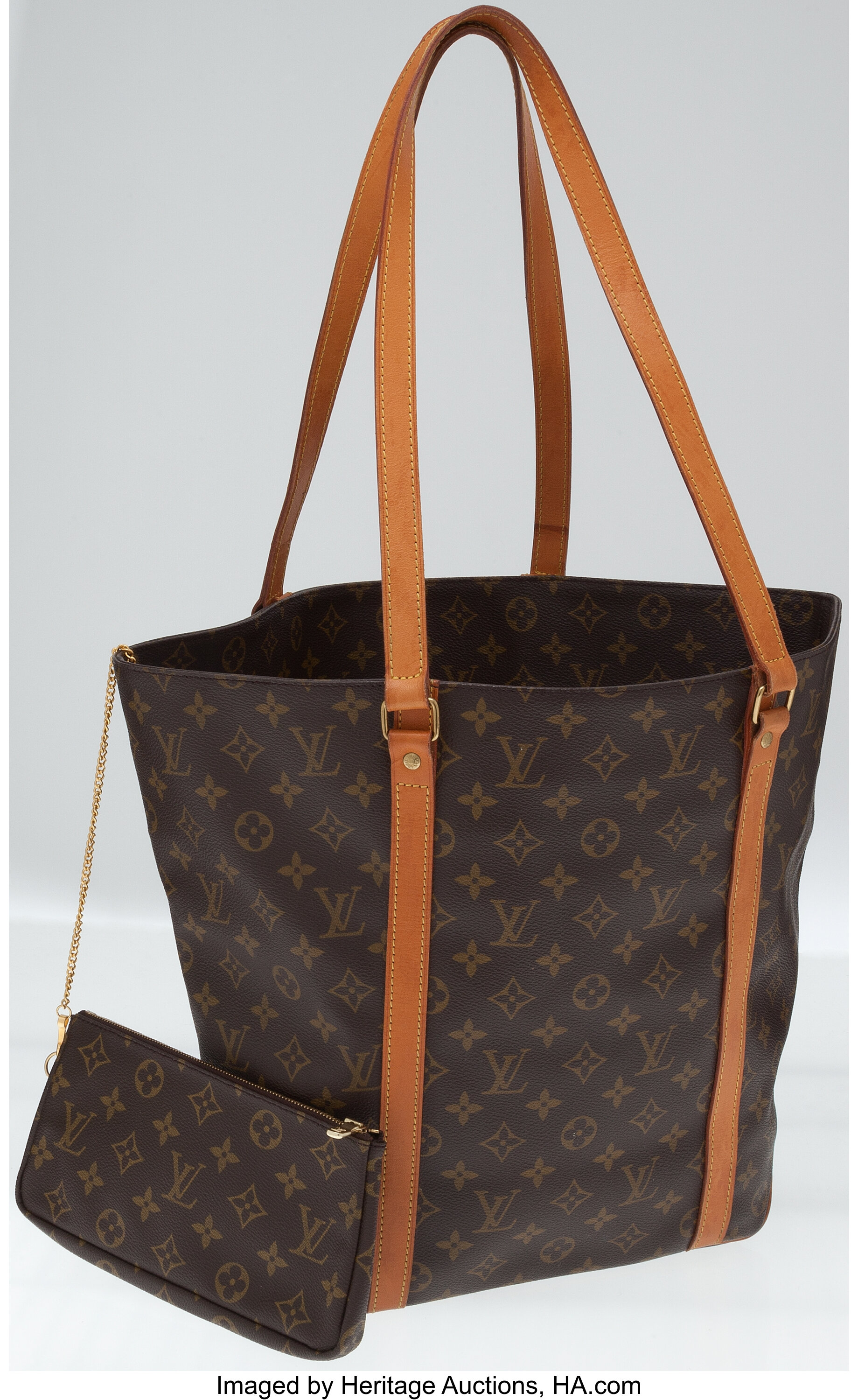 Vuitton Monogram Canvas Sac Shopping Large Tote Bag with Lot #78012 Heritage Auctions