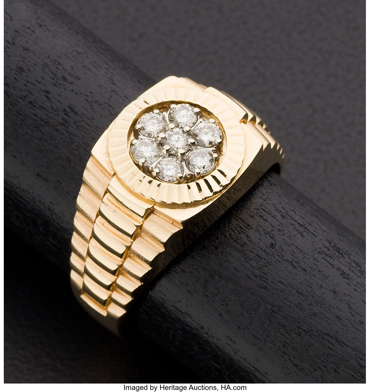 Vintage Diamond Rolex Gent's Daimond Ring. ... Estate Jewelry Rings ...