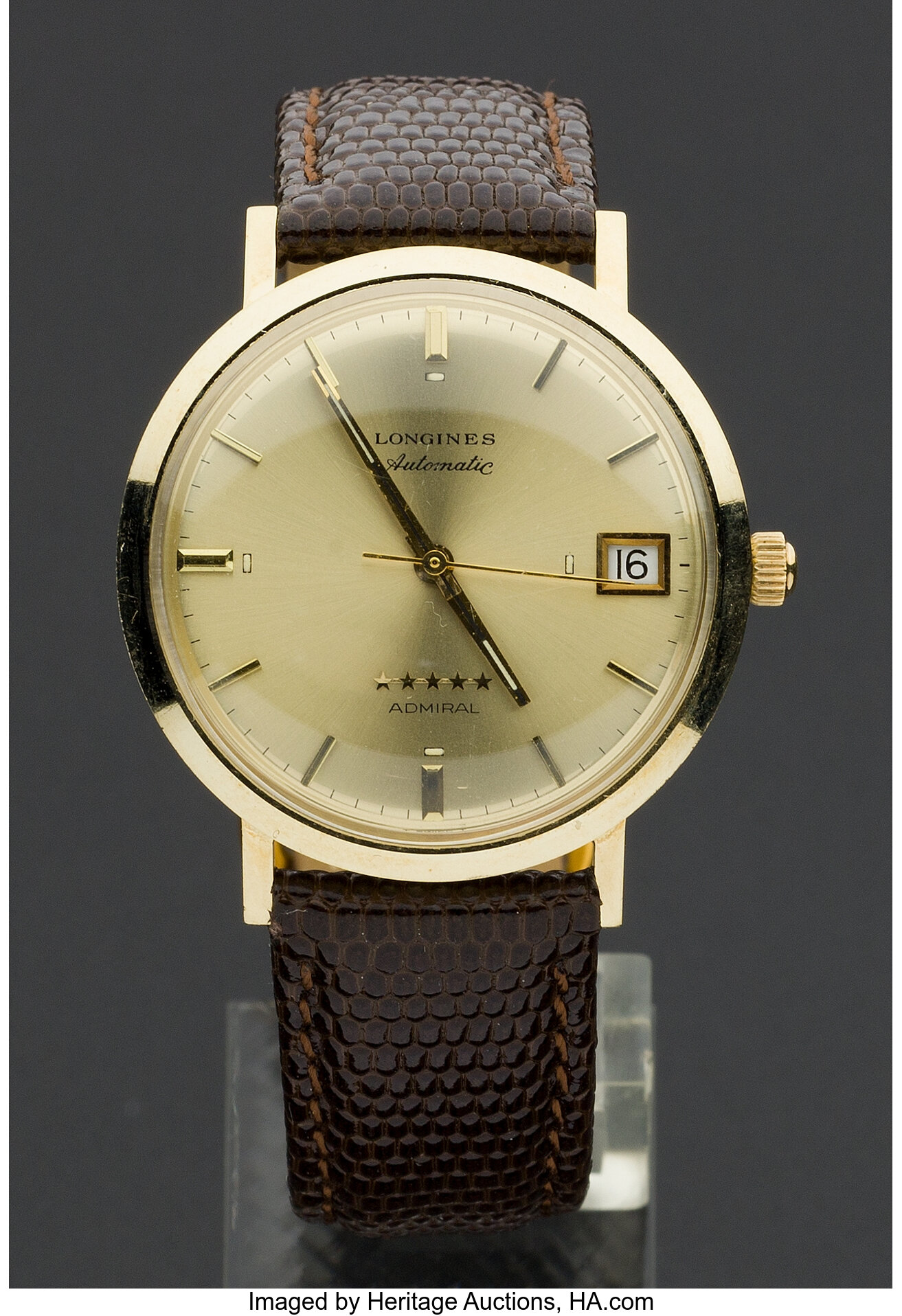 Longines 14k Gold Five Star Admiral Automatic. Timepieces