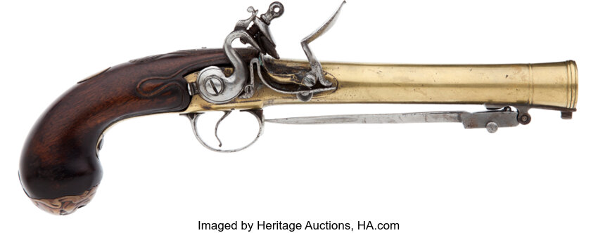 European XVIII Century Non-Firing 'Blunderbuss' Flintlock Pistol Replica  308.01 – Replica Flintlock Pistols – Royal Armouries