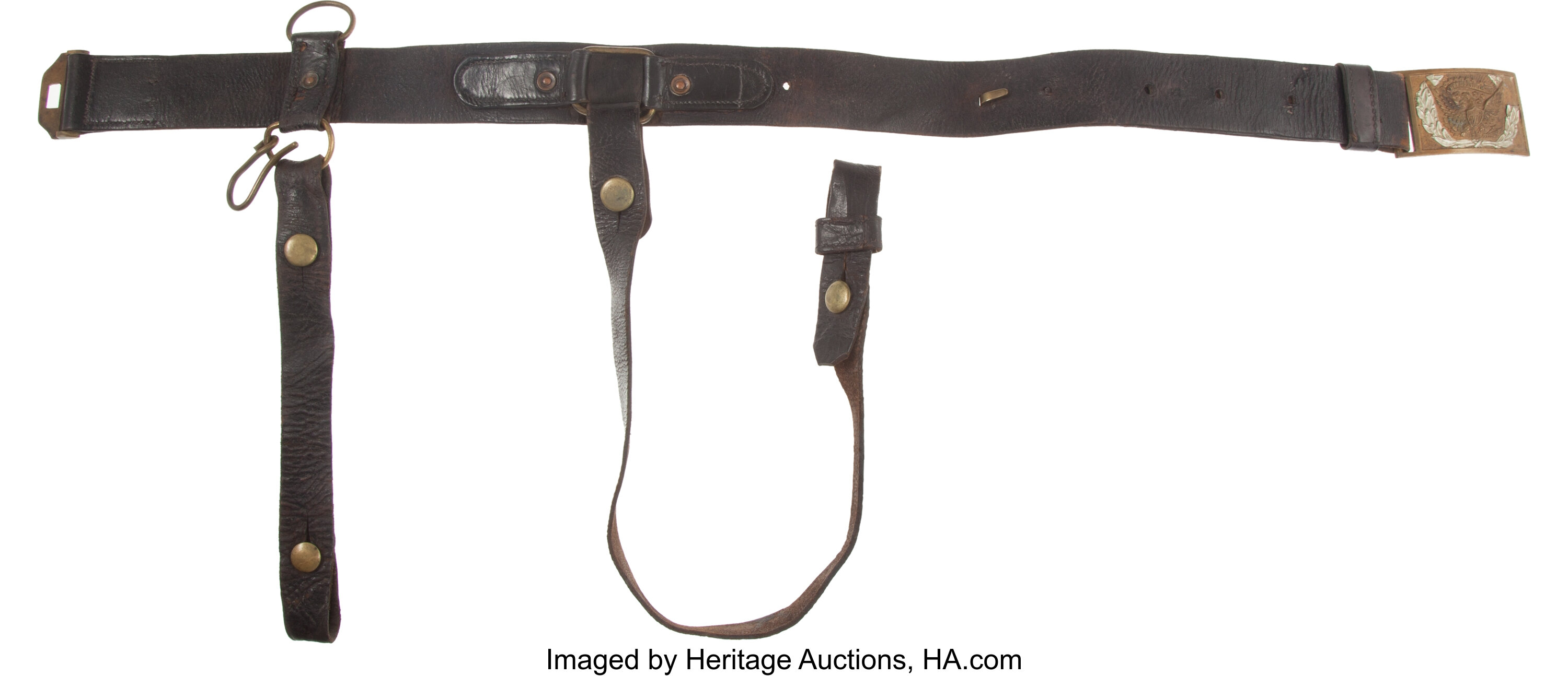 Federal Civil War Model 1861 Cavalry Sword Belt Military &, Lot #52101