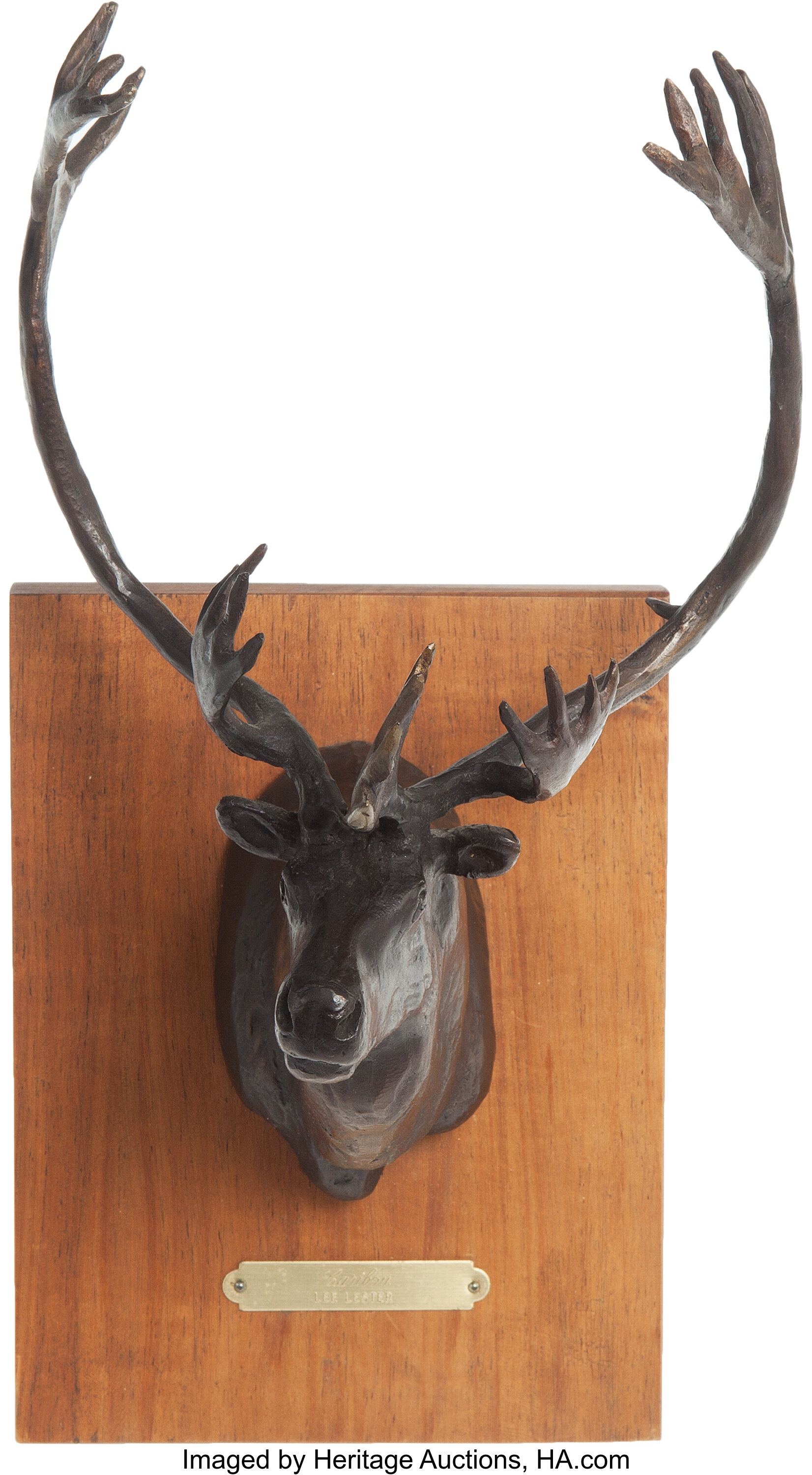 Limited Edition Caribou Bronze by Lee Lester.... Long Guns Bolt