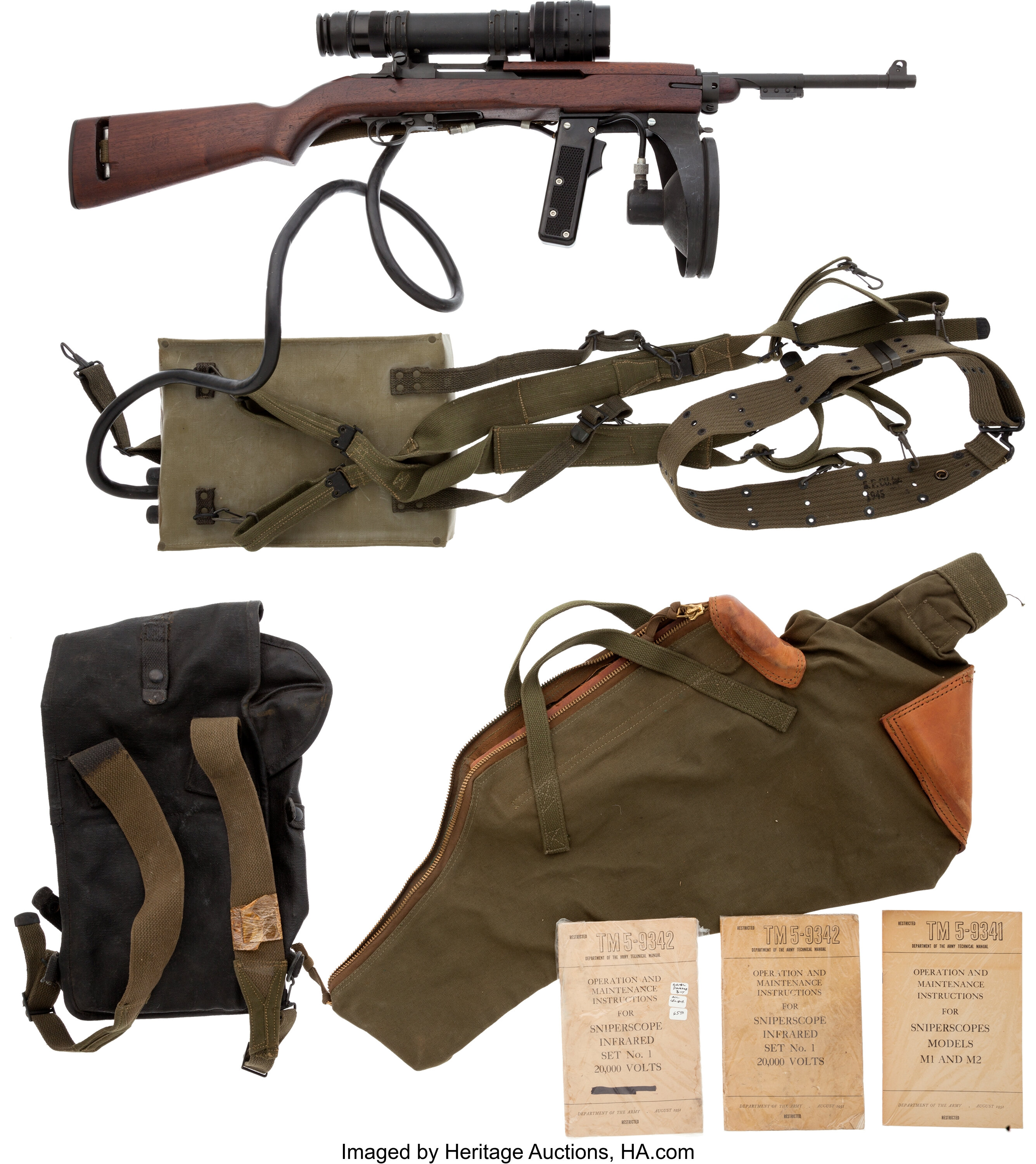 Rare Inland U S T3 Semi Automatic Carbine And Accessories Lot Heritage Auctions