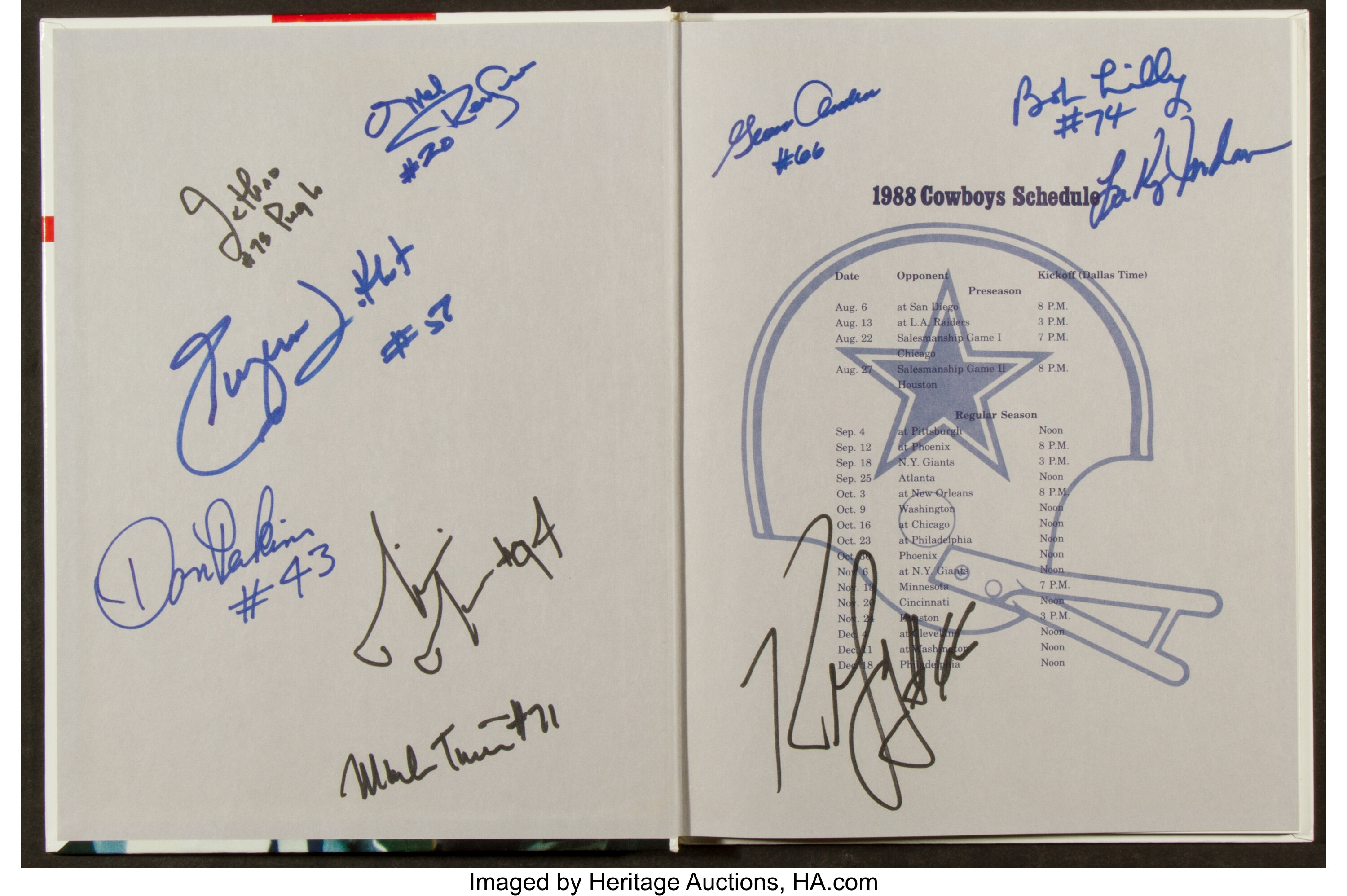 The Official 1988 DALLAS COWBOYS Bluebook IX