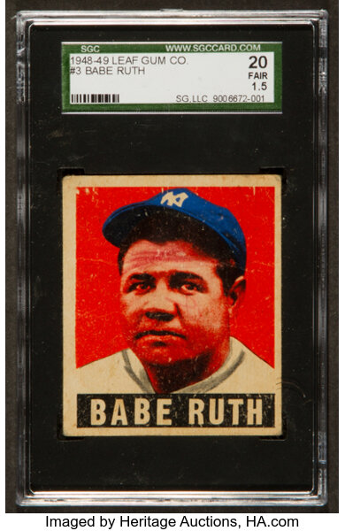 Vintage 1948 Babe Ruth Facsimile Signed Ford Motor Company Mini