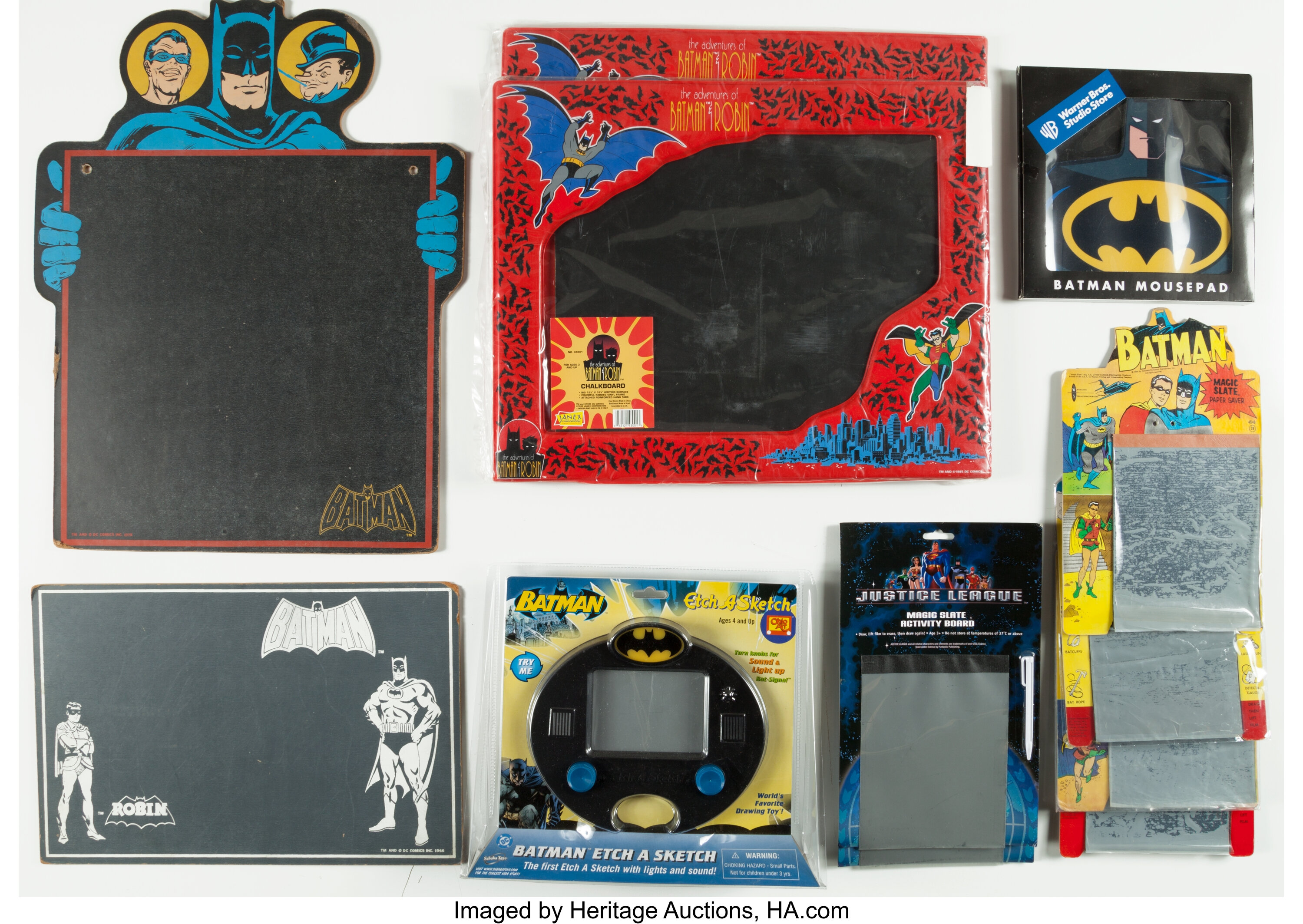 Batman Chalkboard, Magic Slate, and Etch A Sketch Group | Lot #14624 |  Heritage Auctions