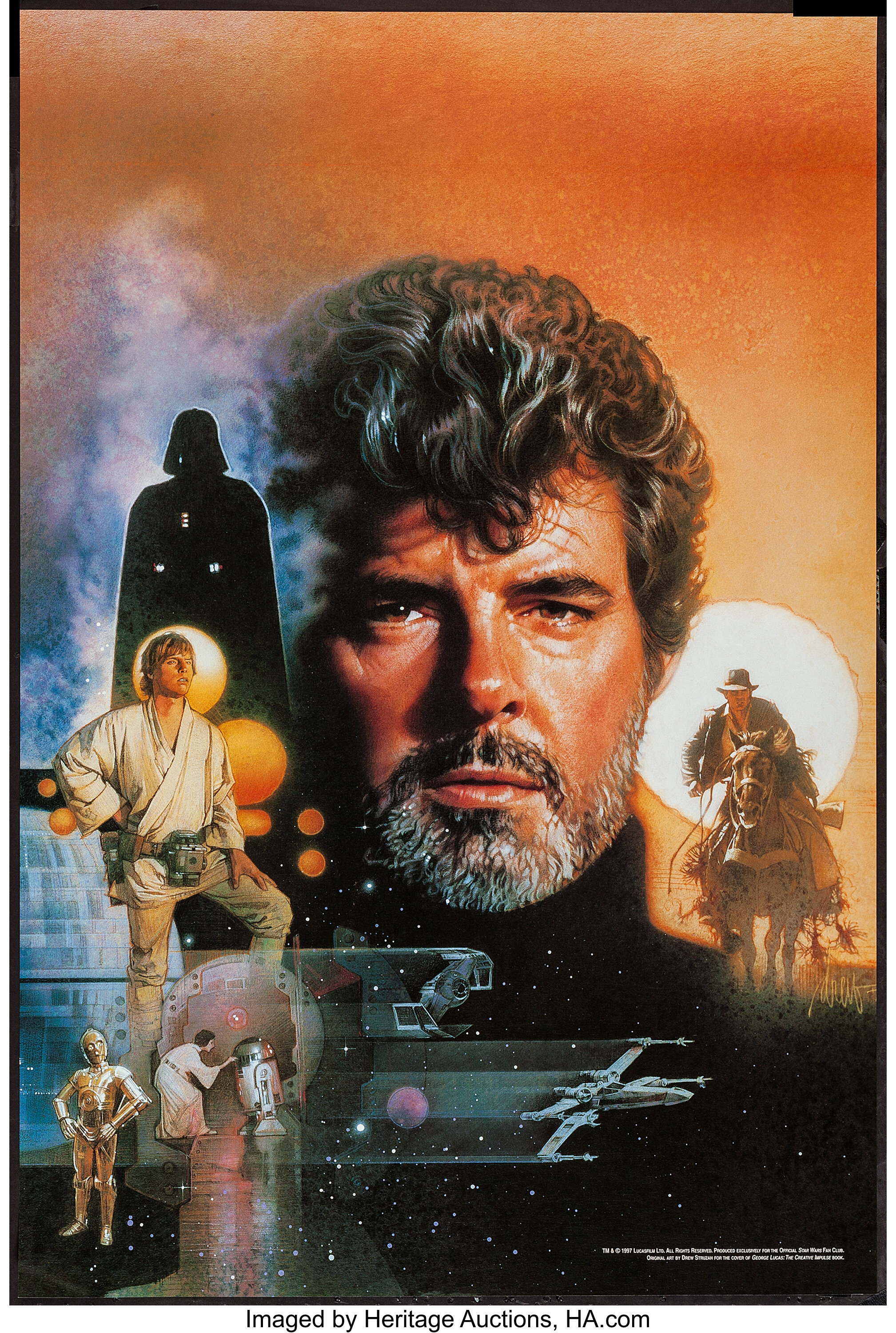 Film poster for George Lucas film 'Star Wars' an American epic space/science  fiction film series created by George Lucas Stock Photo - Alamy