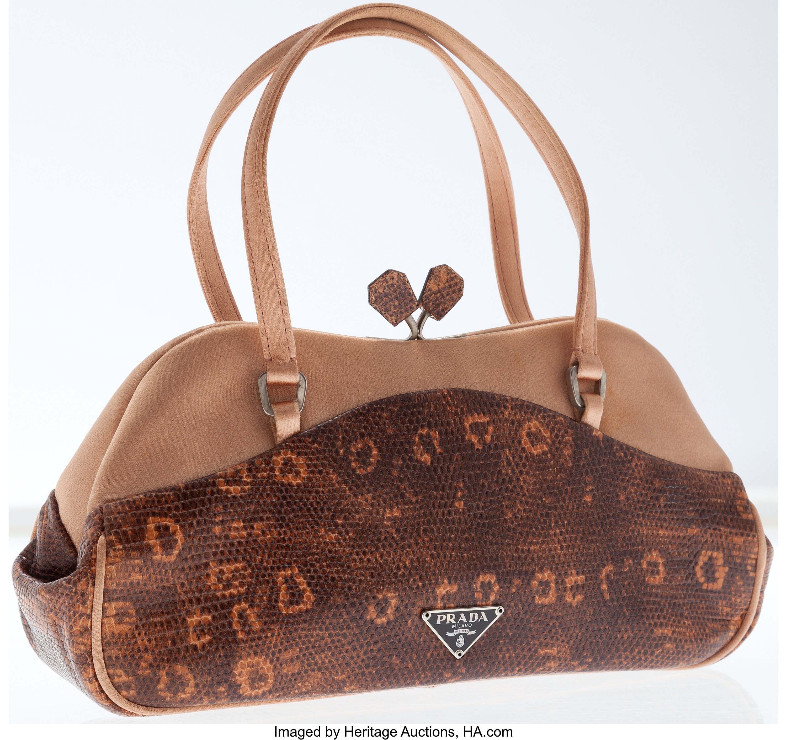 Vintage Prada Brown Lizard Satin Mini Bag – Treasures of NYC