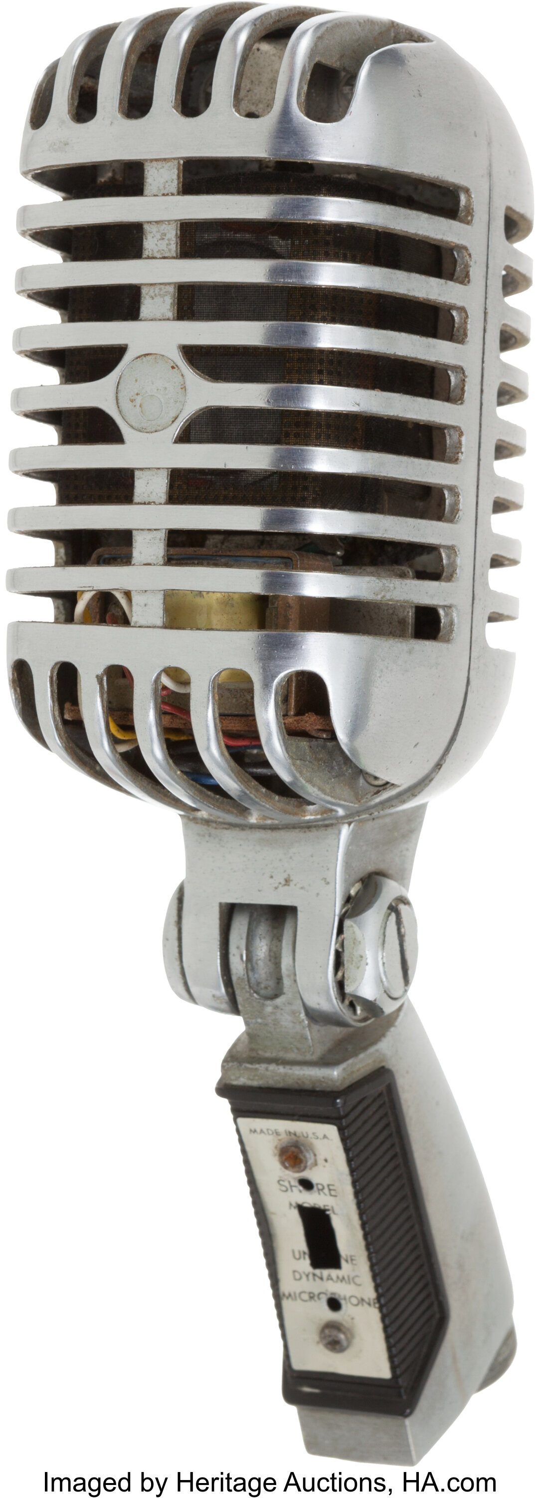 Elvis Presley Other Stars Used KWKH Shure Microphone | Lot #46277 | Heritage Auctions