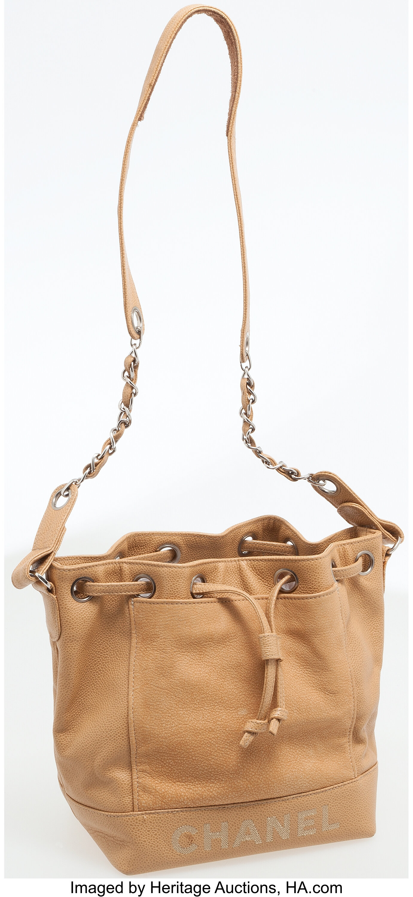 Chanel - Drawstring Bag in Beige