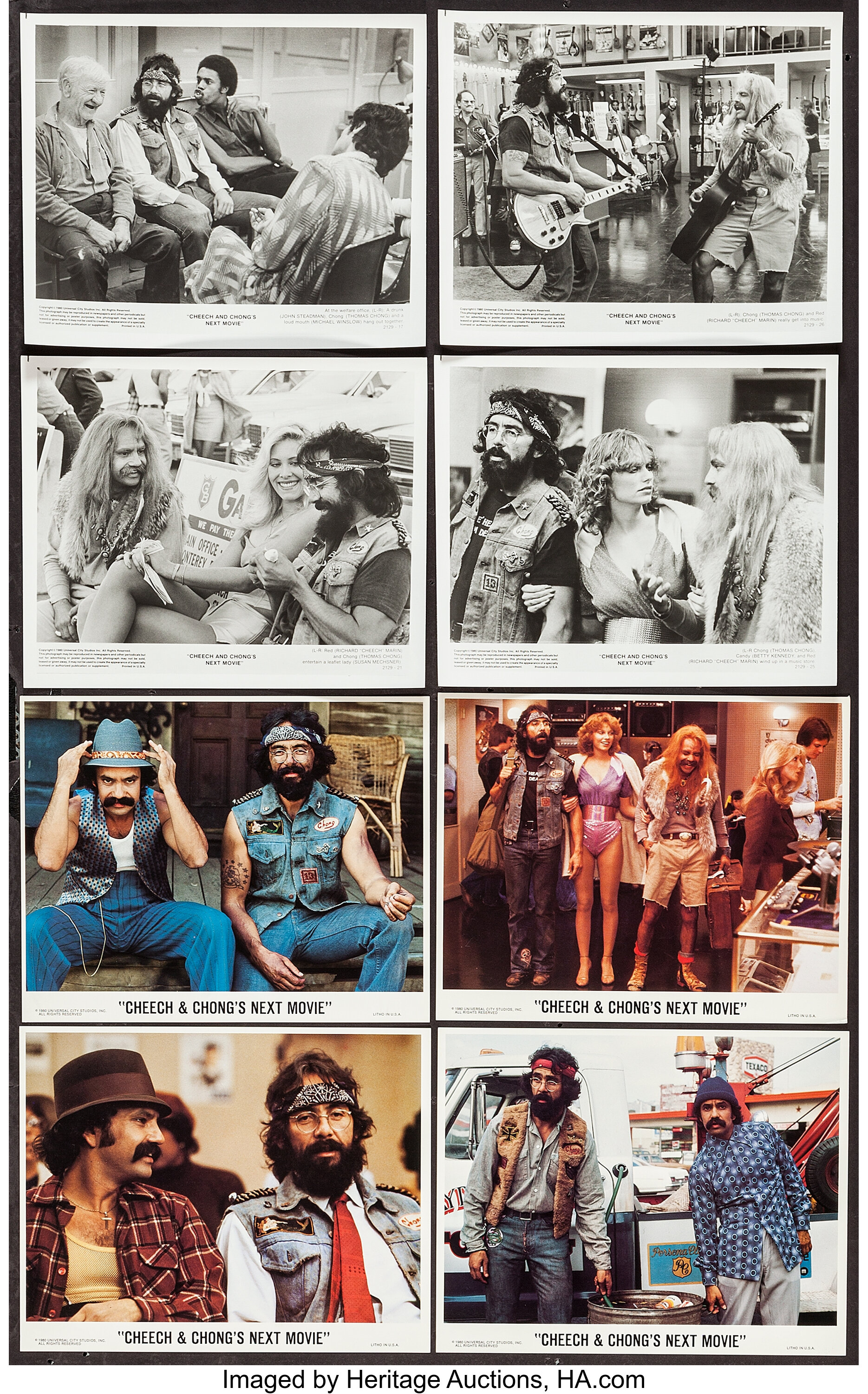 Cheech and Chong's Next Movie (Universal, 1980). Mini Lobby Cards