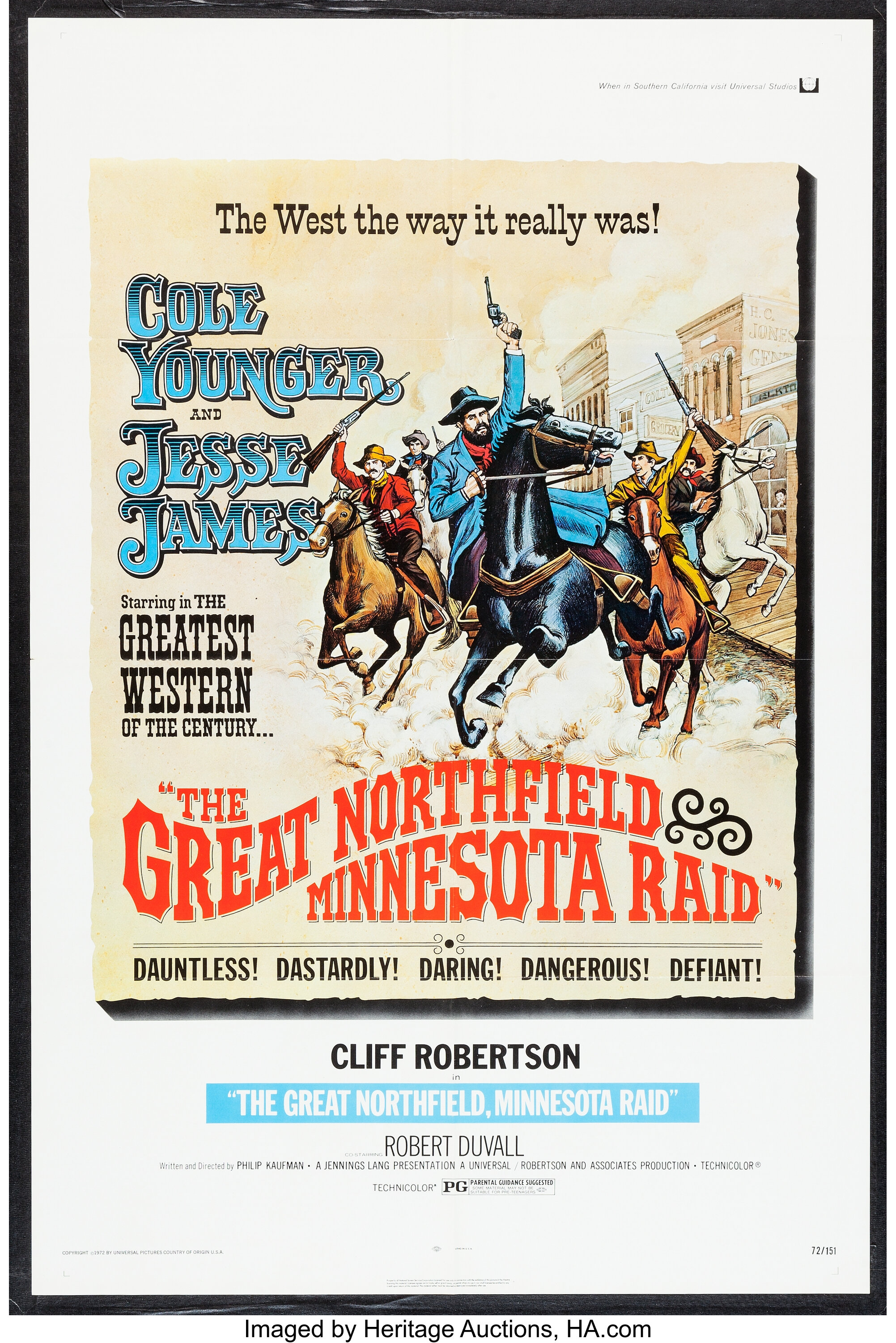 The Great Northfield Minnesota Raid Other Lot Universal 1972 Lot Heritage Auctions