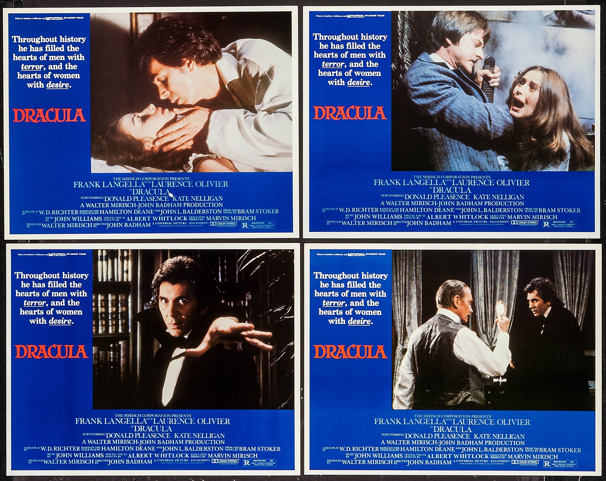 Dracula Universal 1979 Lobby Card Set Of 4 11 X 14 Lot