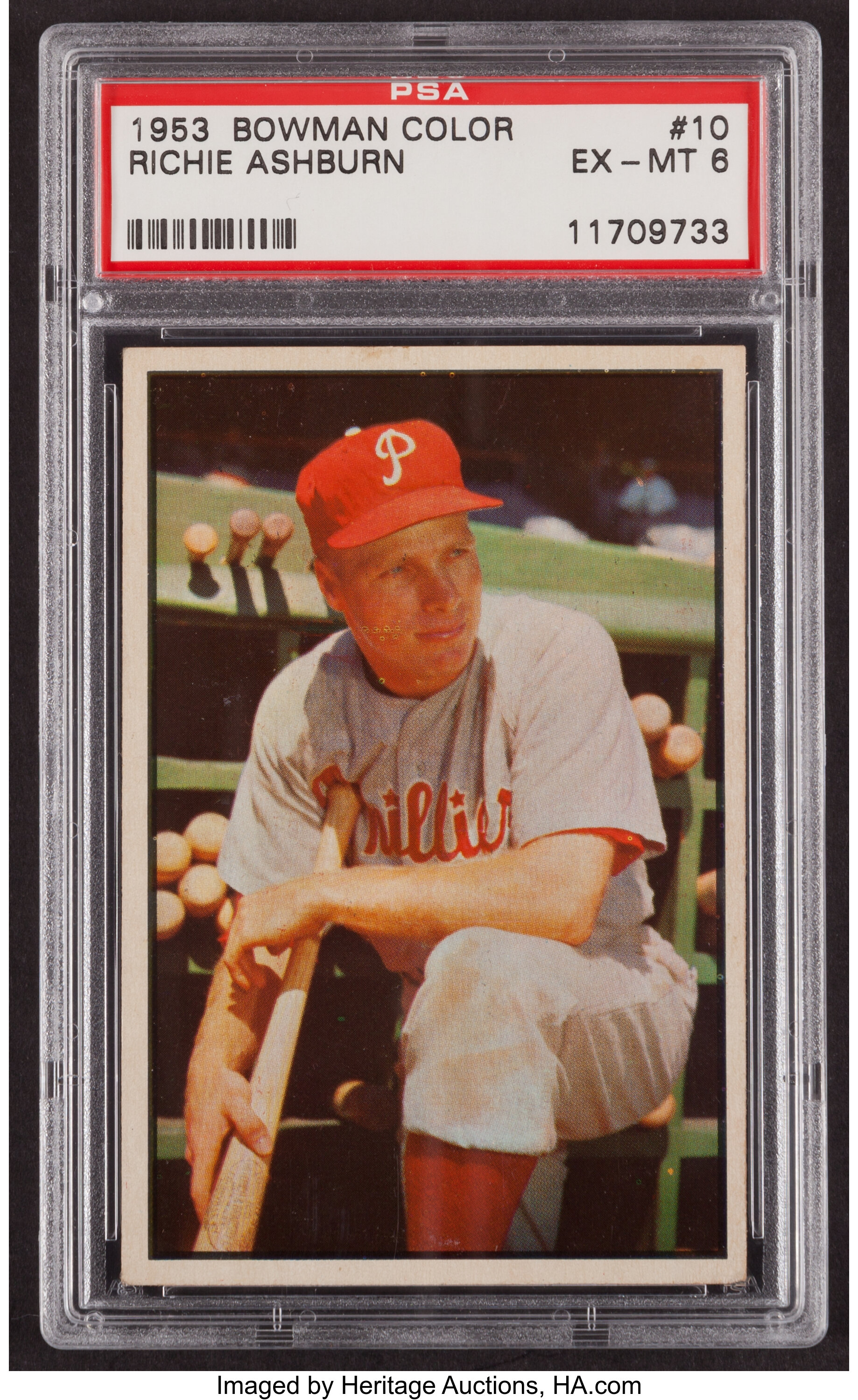  1952 Bowman # 53 Richie Ashburn Philadelphia Phillies