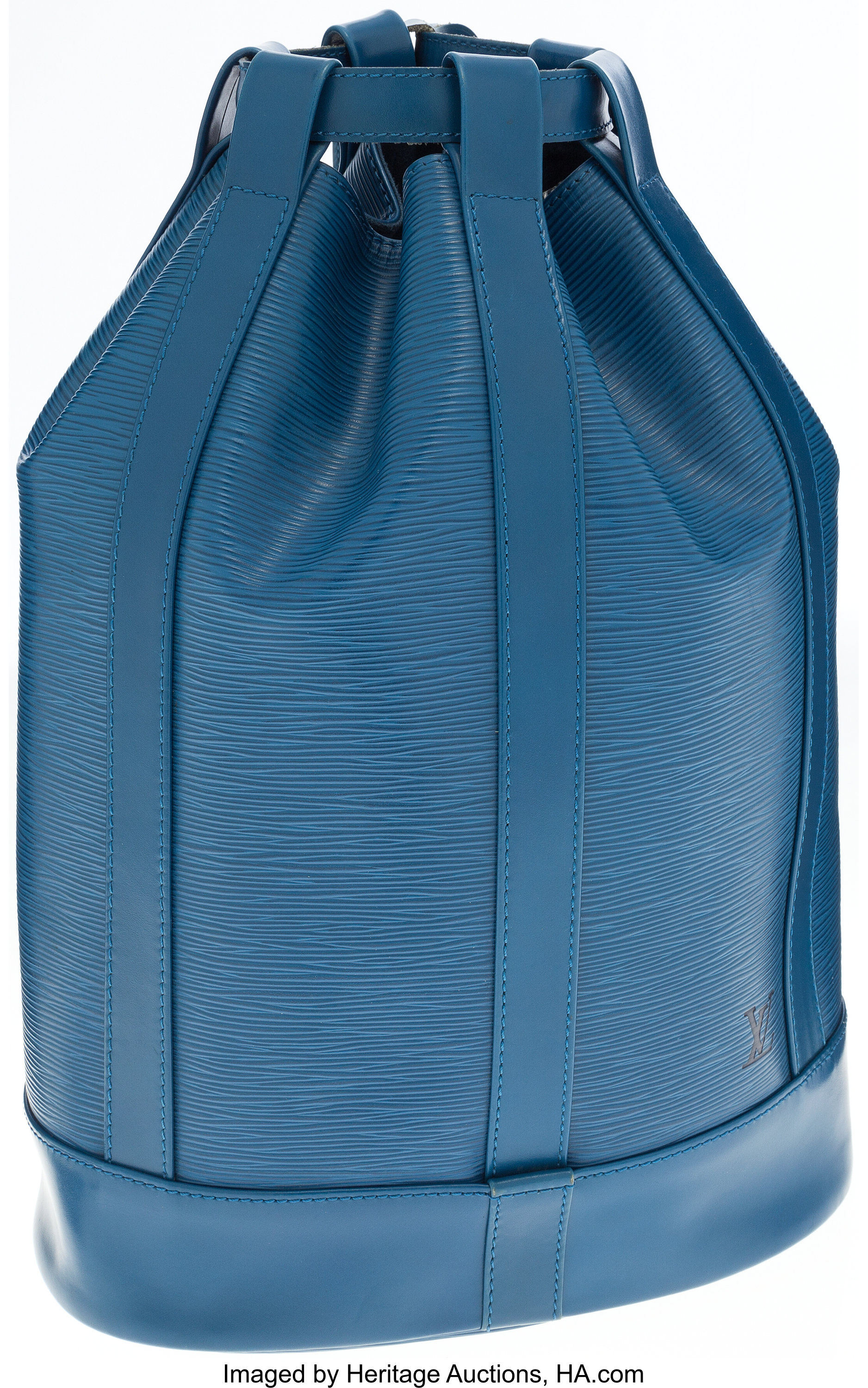 Louis Vuitton Blue Epi Leather Randonnee Convertible Shoulder Bag, Lot  #75012