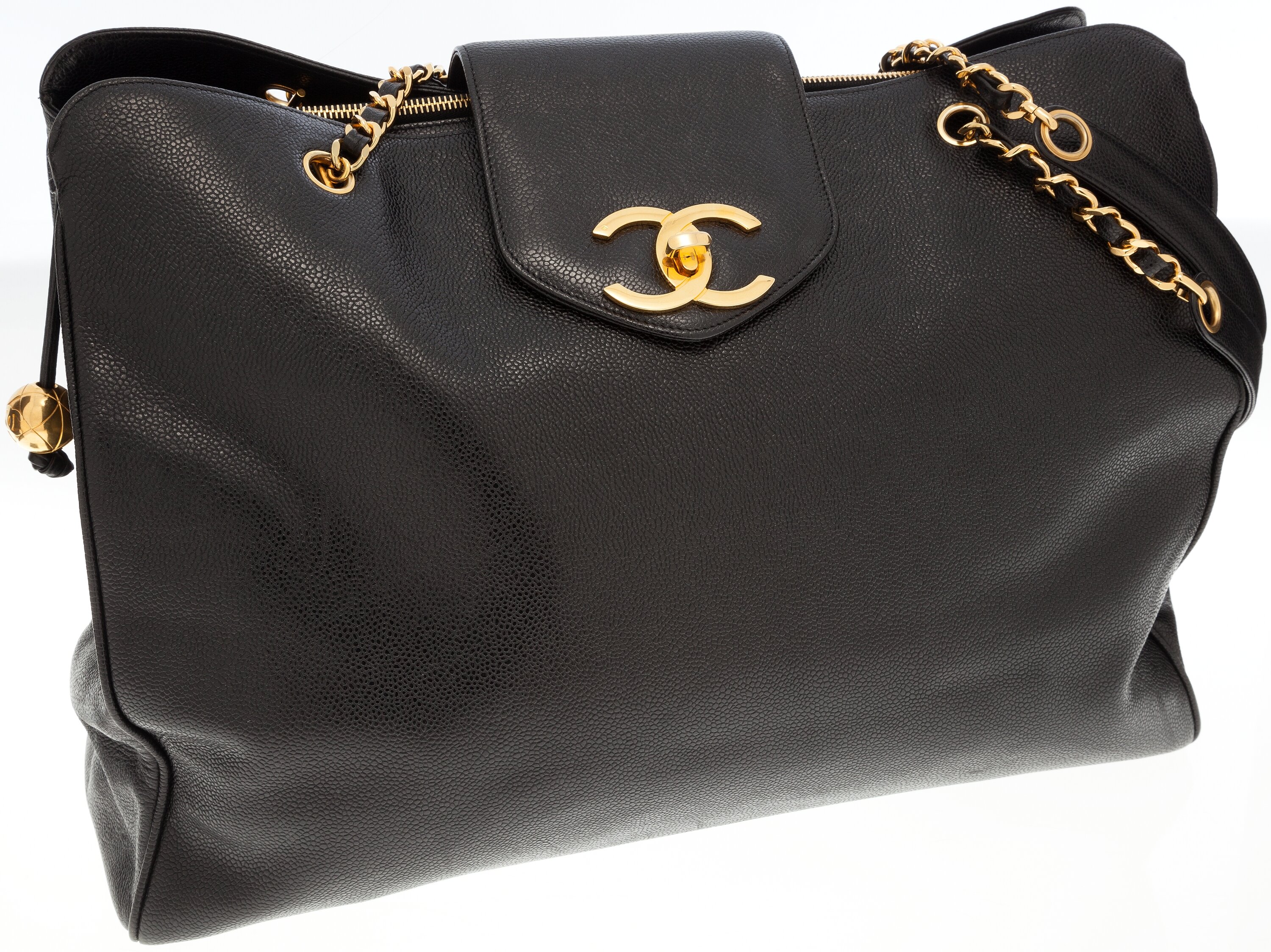 Chanel Rare Black Caviar XL Supermodel Weekender