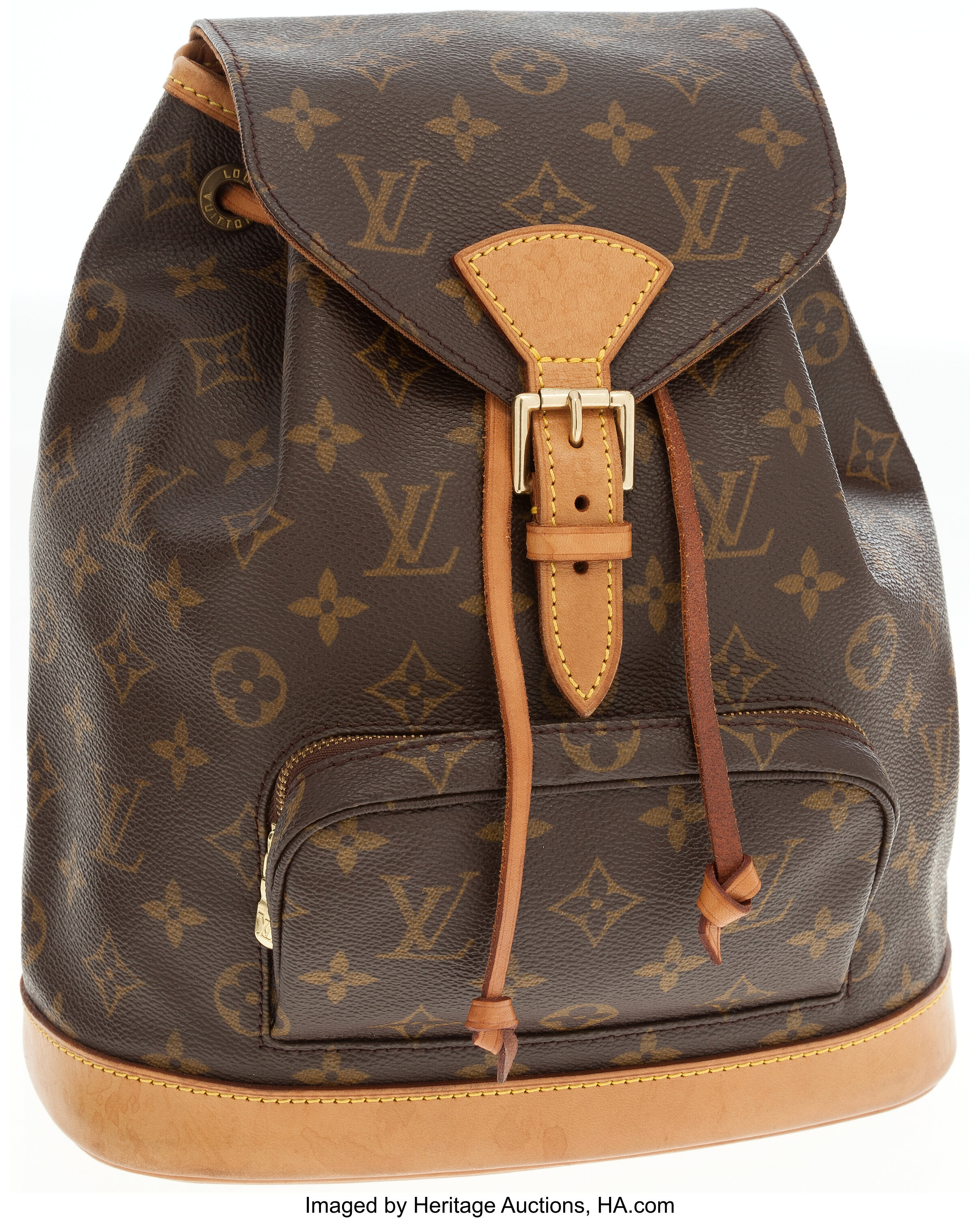 Sold at Auction: Louis Vuitton 'Montsouris GM' Backpack w/ Box