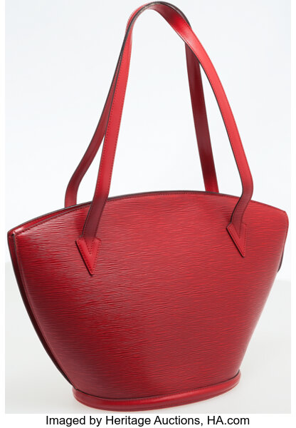 Sold at Auction: Louis Vuitton, LOUIS VUITTON SHOULDER BAG NOE RED CALF  LEATHER