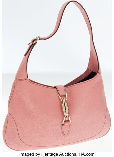 Lot - Gucci Jackie O Bag in Rose Suede