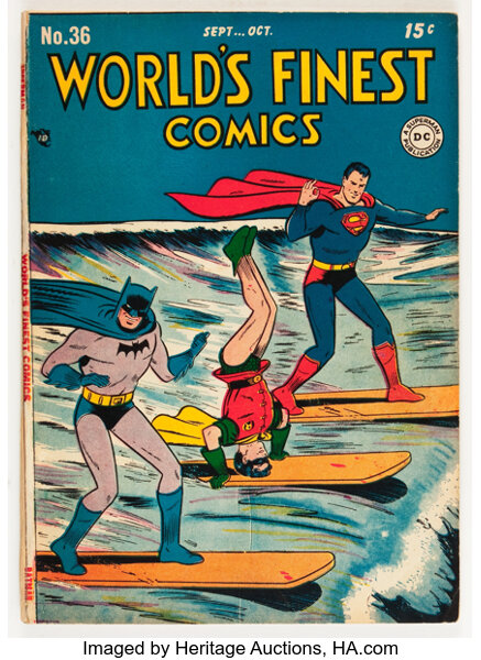 Golden Age (1938-1955):Superhero, World's Finest Comics #36 (DC, 1948) Condition: Apparent FN-....