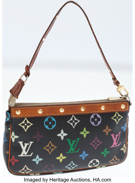 Louis Vuitton Black Multicolore Pochette - Louis Vuitton