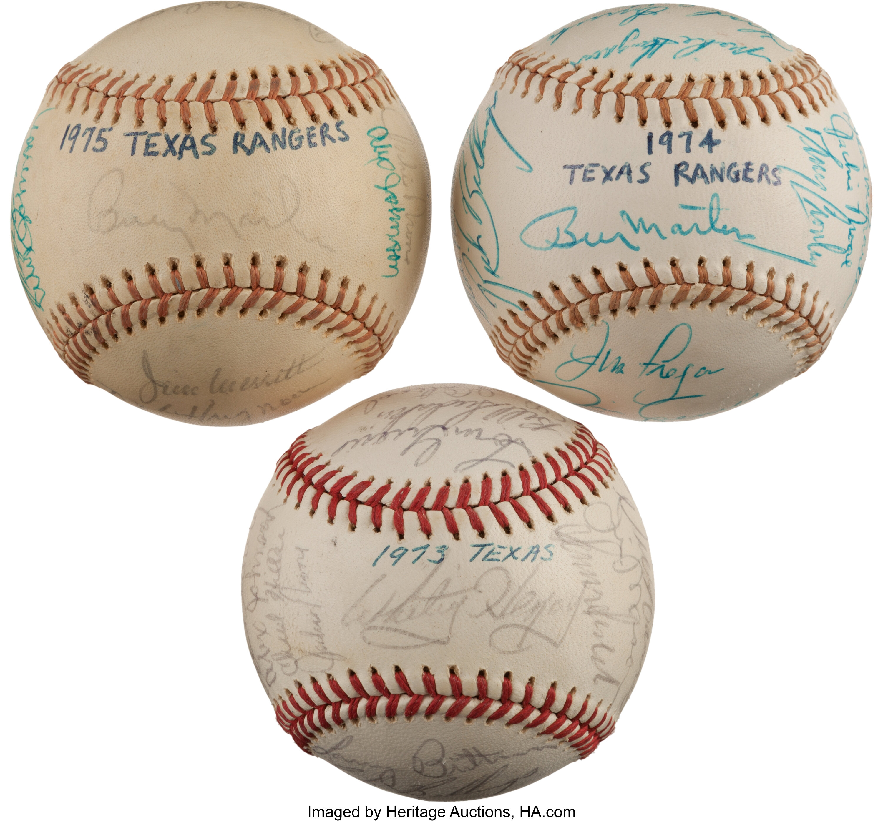 1972 STCC Autographs Ink Texas Rangers #34 and 50 similar items