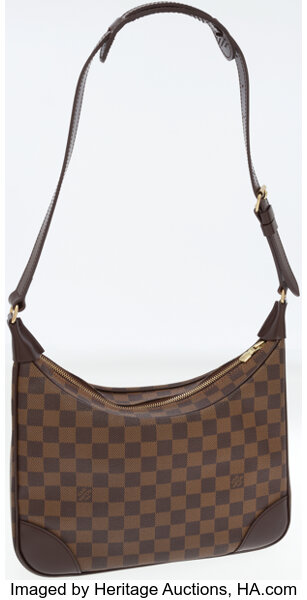 Sold at Auction: Louis Vuitton Damier Ebene Hobo Bag