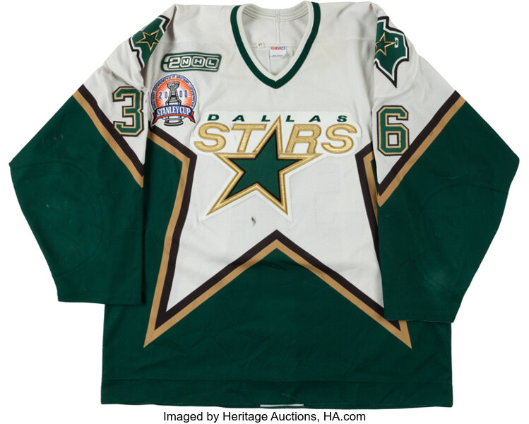 Dallas Stars 1999-2000 Throwback White Hockey Jerseys