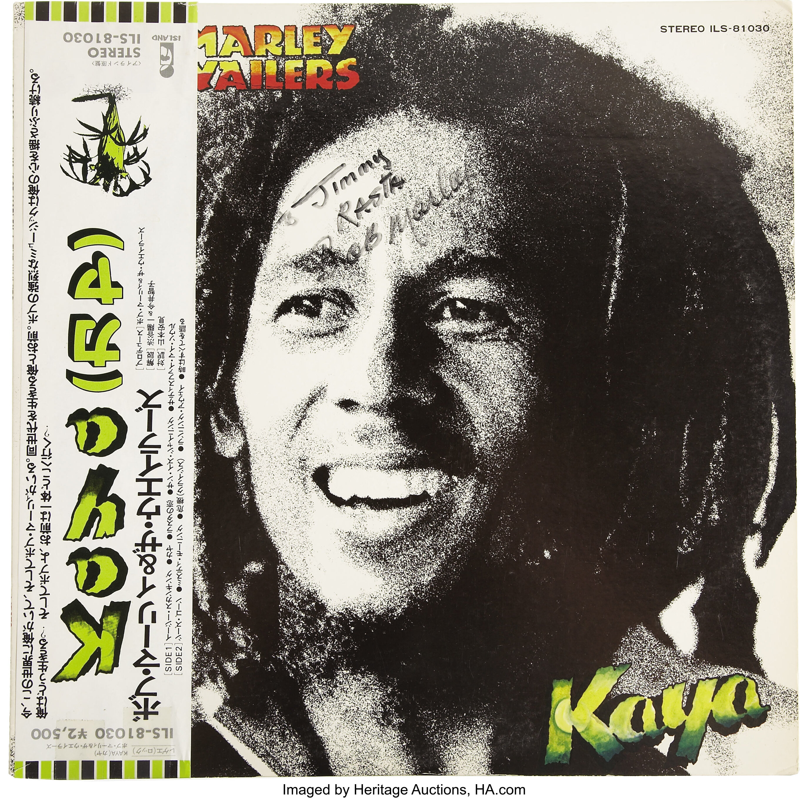 Bob Marley Signed Copy of 