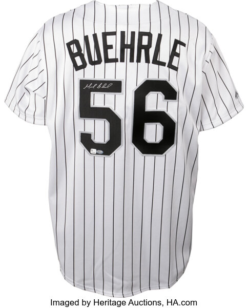 2005 Chicago White Sox Team Signed Chicago White Sox White Pinstripe Majestic Replica Baseball Jersey (18 Signatures)