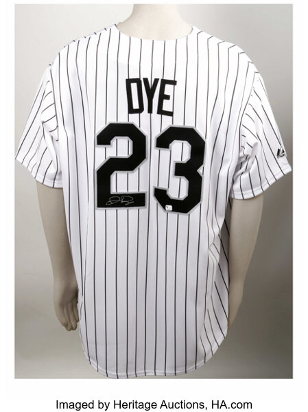 Jermaine Dye Signed Jersey. In last year's World Series sweep of, Lot  #12308