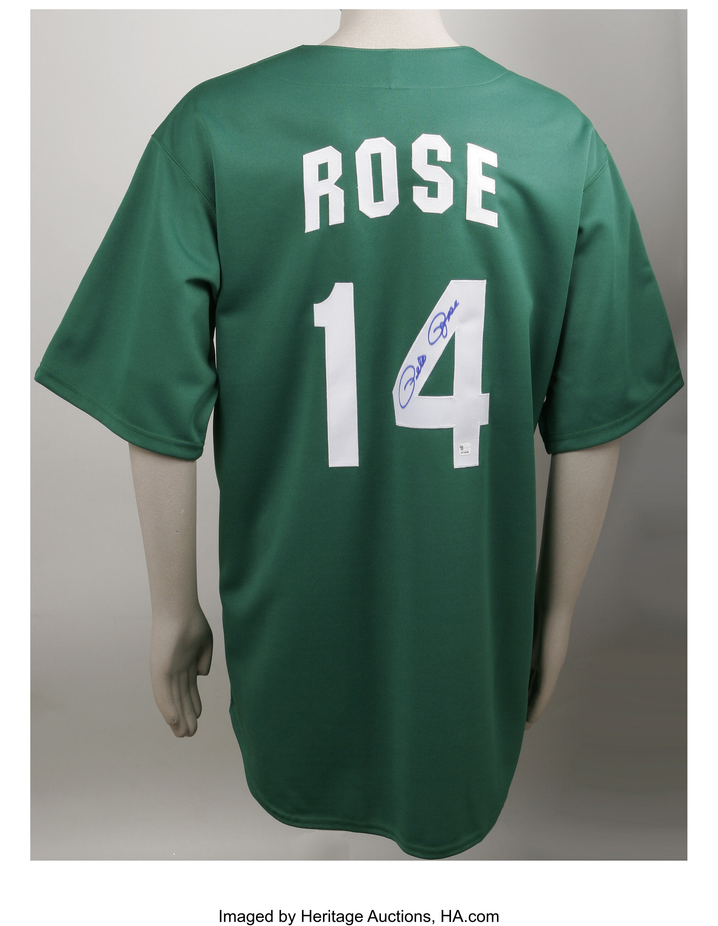 Pete Rose Authentic Autographed MLB Majestic Throwback White Jersey