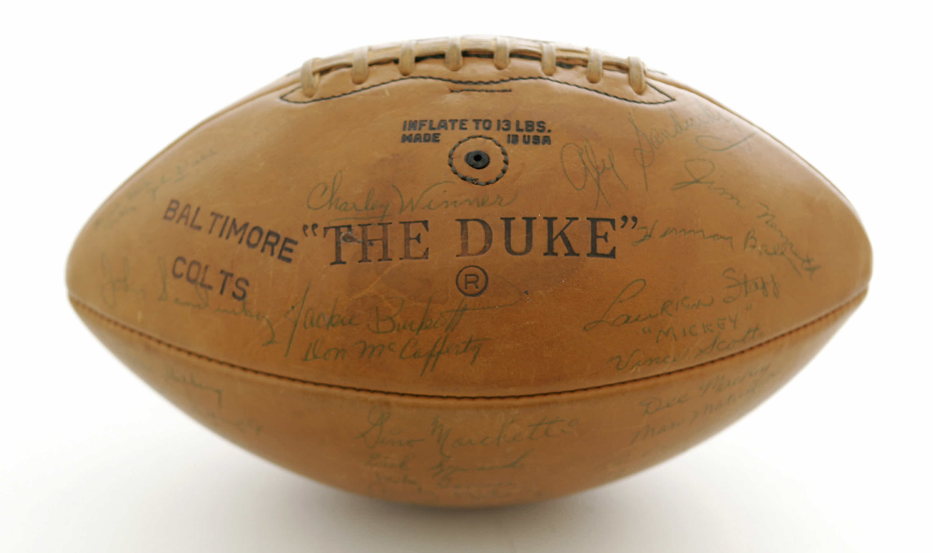 Used Wilson The Duke Official Nfl Game Leather Football - Near New  Condition