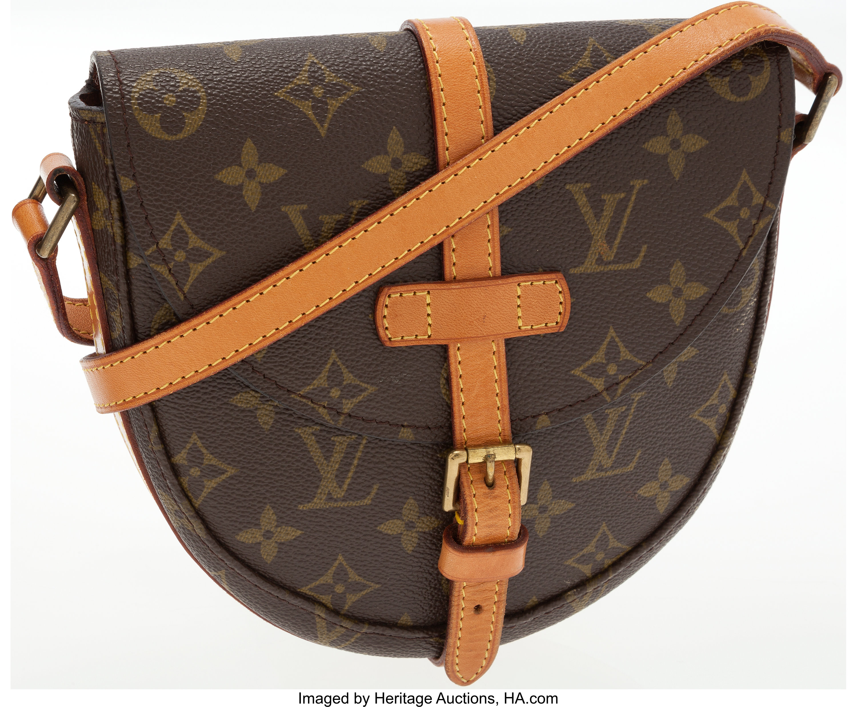 Louis Vuitton Chantilly Crossbody PM Brown Monogram Leather for