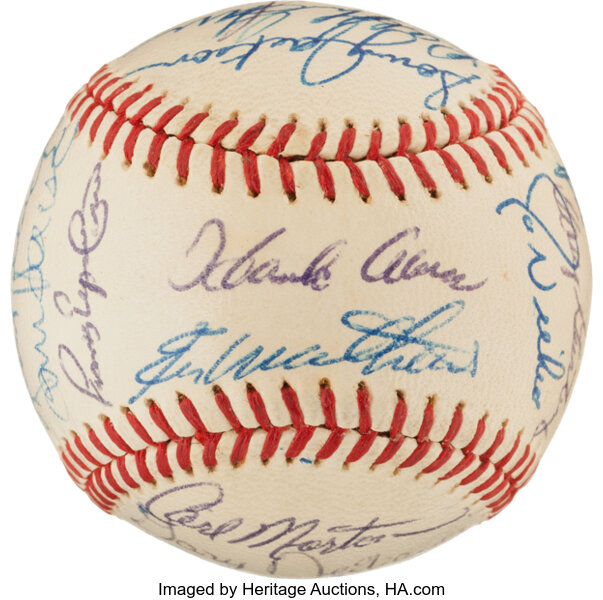 Atlanta Braves Autographed Baseball Memorabilia