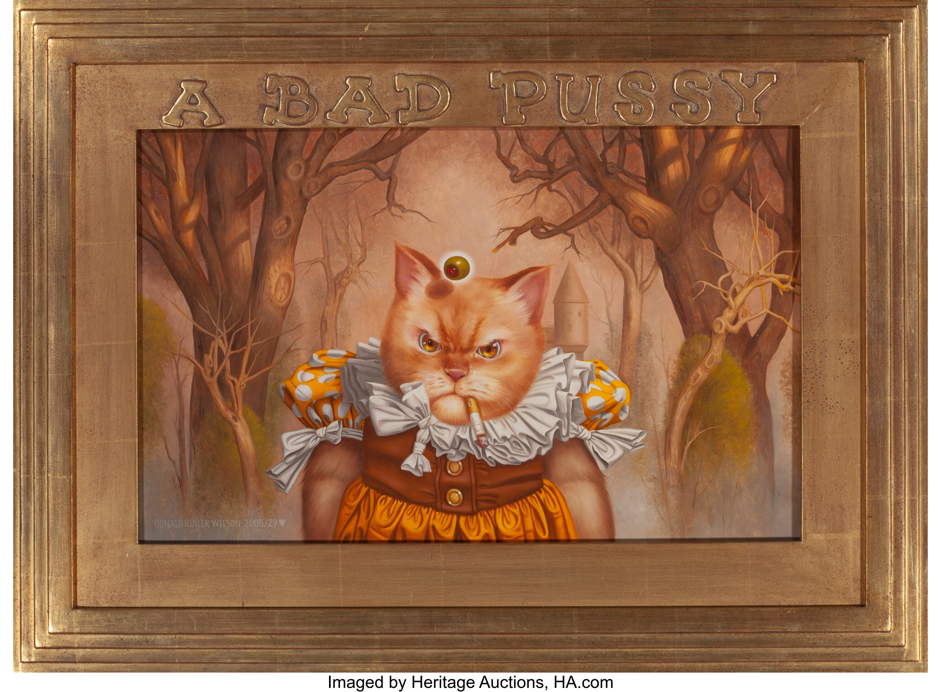 DONALD ROLLER WILSON (American, b. 1938). Gladys (A Bad Pussy), | Lot  #86412 | Heritage Auctions