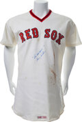 1976 Fergie Jenkins Game Worn Boston Red Sox Jersey. Baseball