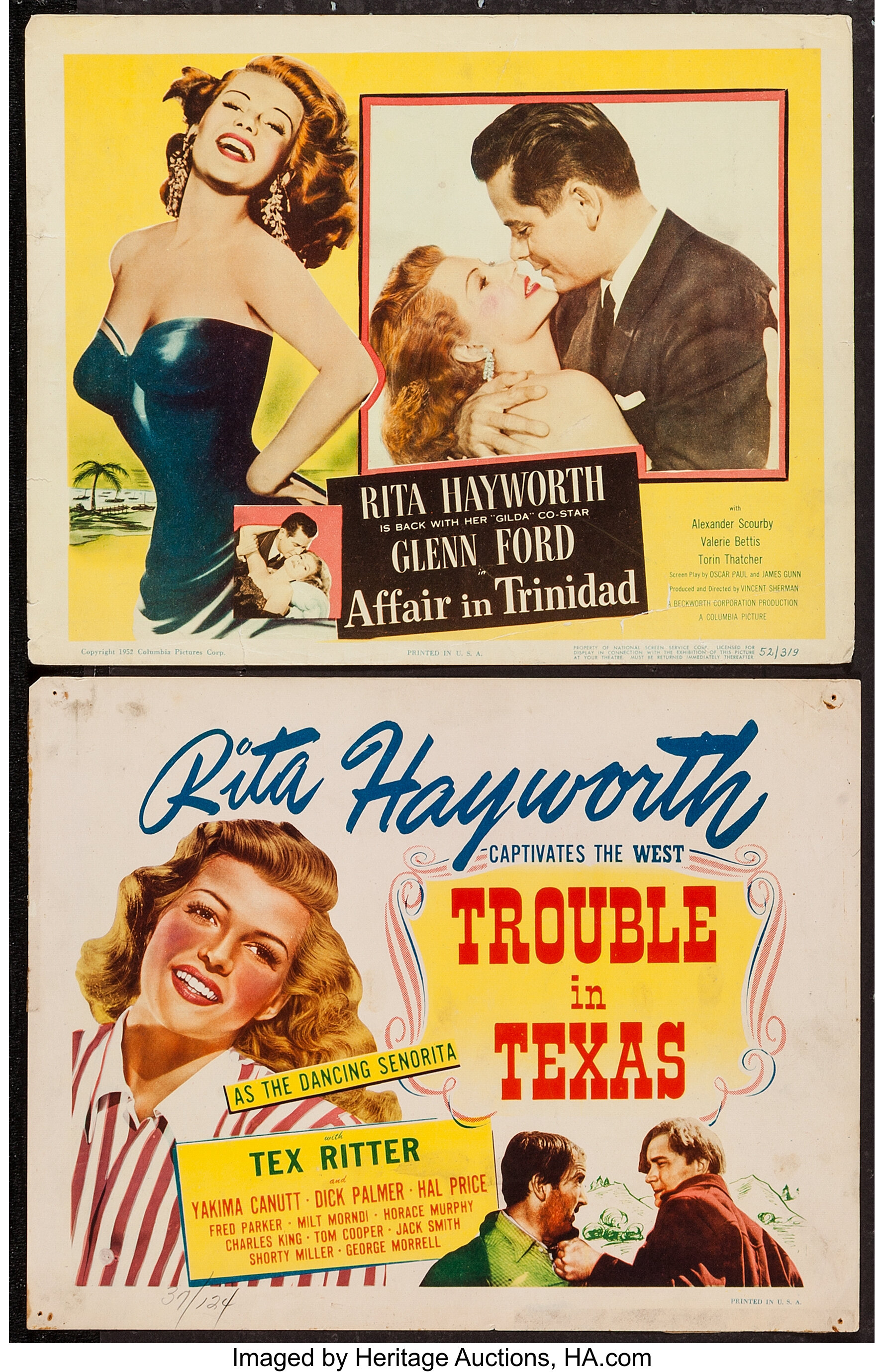 Trouble in Texas & Other Lot (Grand National, R-1940s). Title Lobby ...