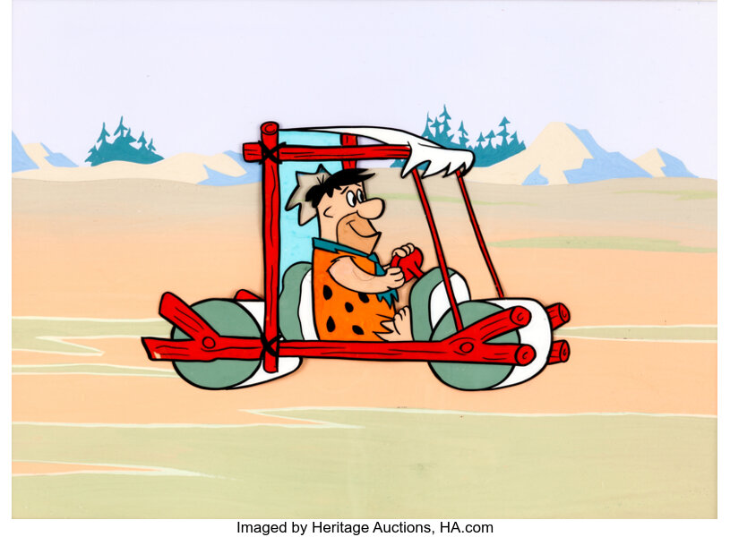 Picture of shop fred flintstone's car