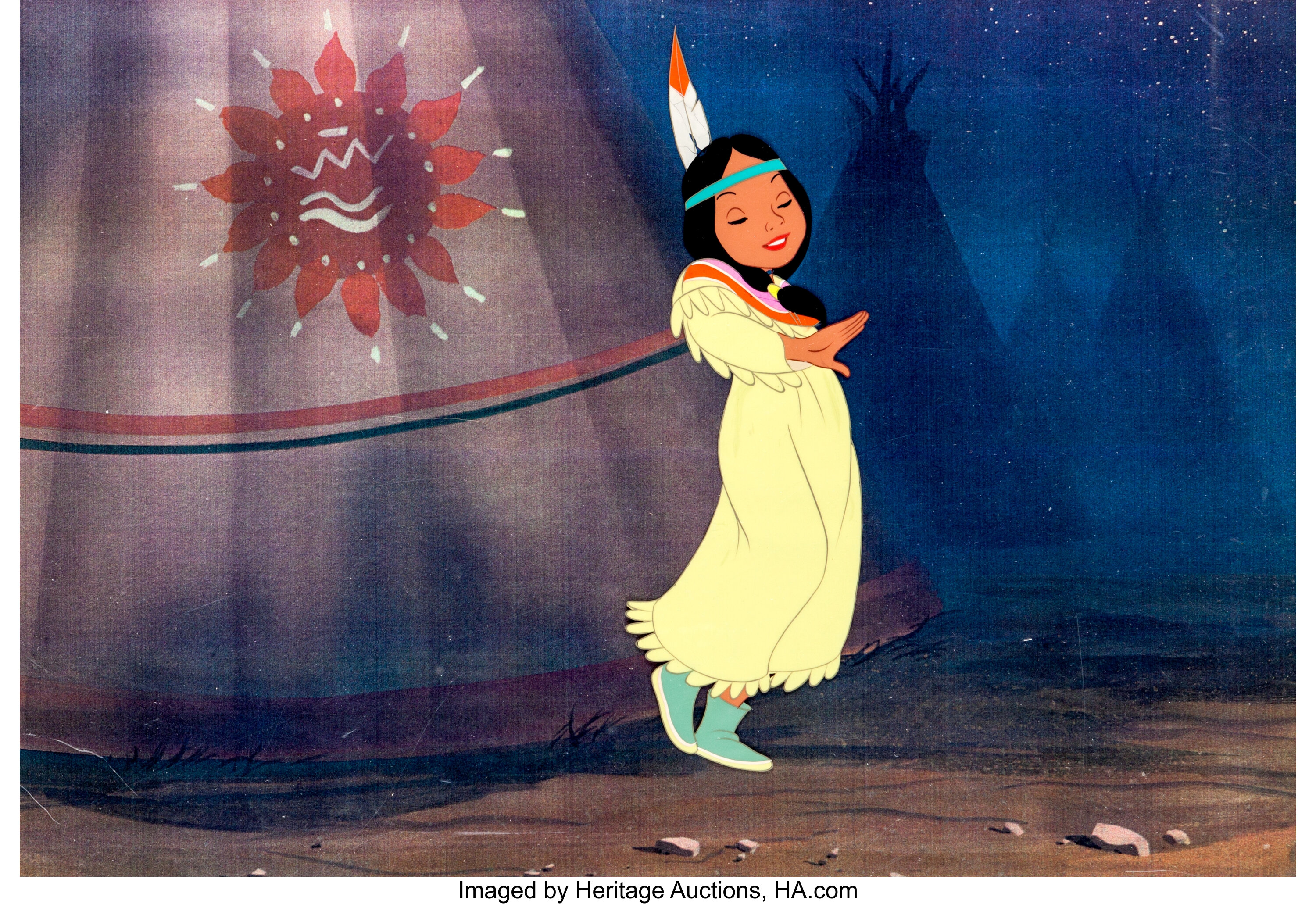 Peter Pan Tiger Lily Production Cel (Walt Disney, 1953).... Lot