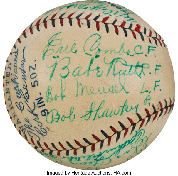 The Finest 1927 New York Yankees Team Signed Baseball on Earth