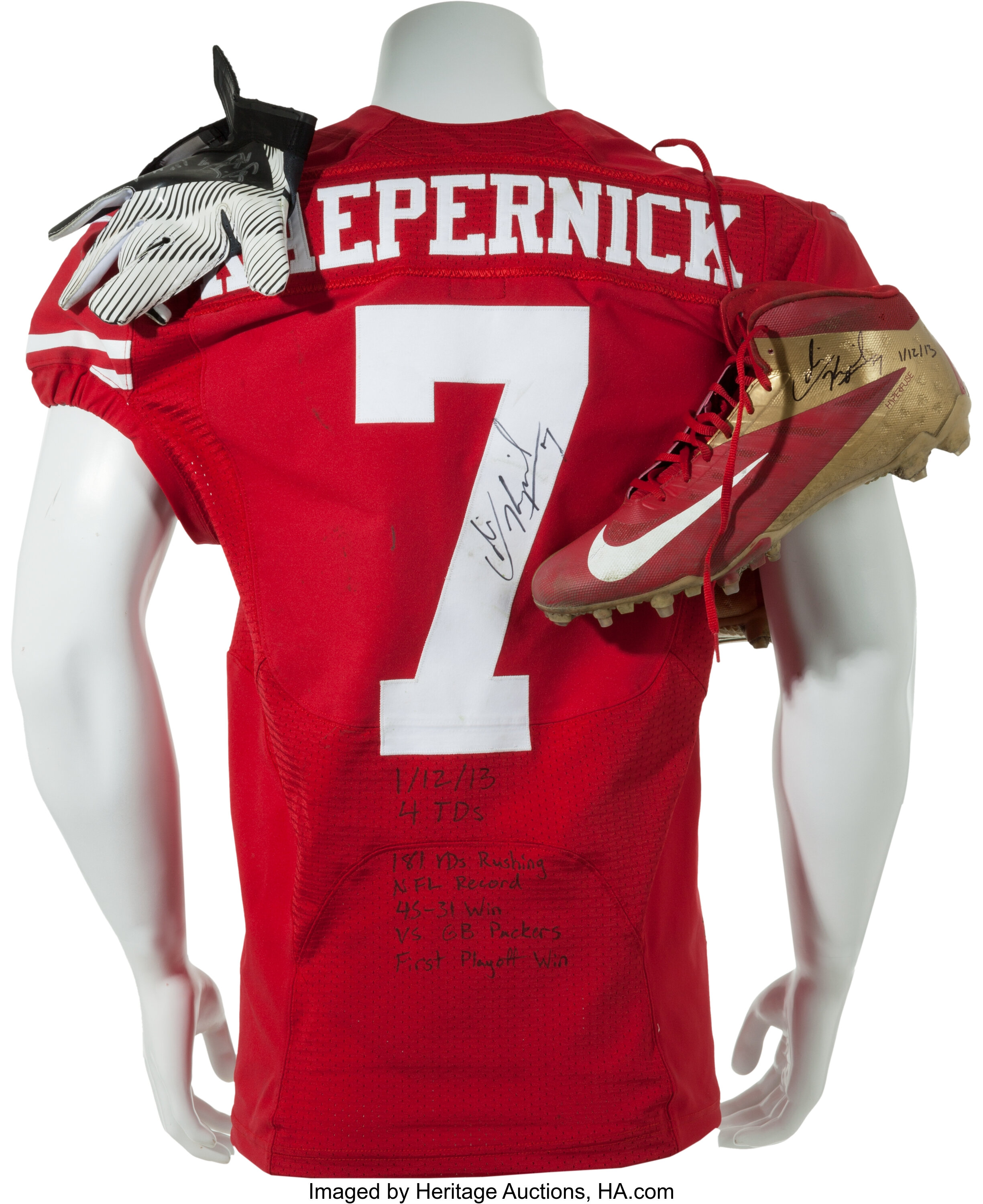 Colin Kaepernick jersey from rookie season sells for record at