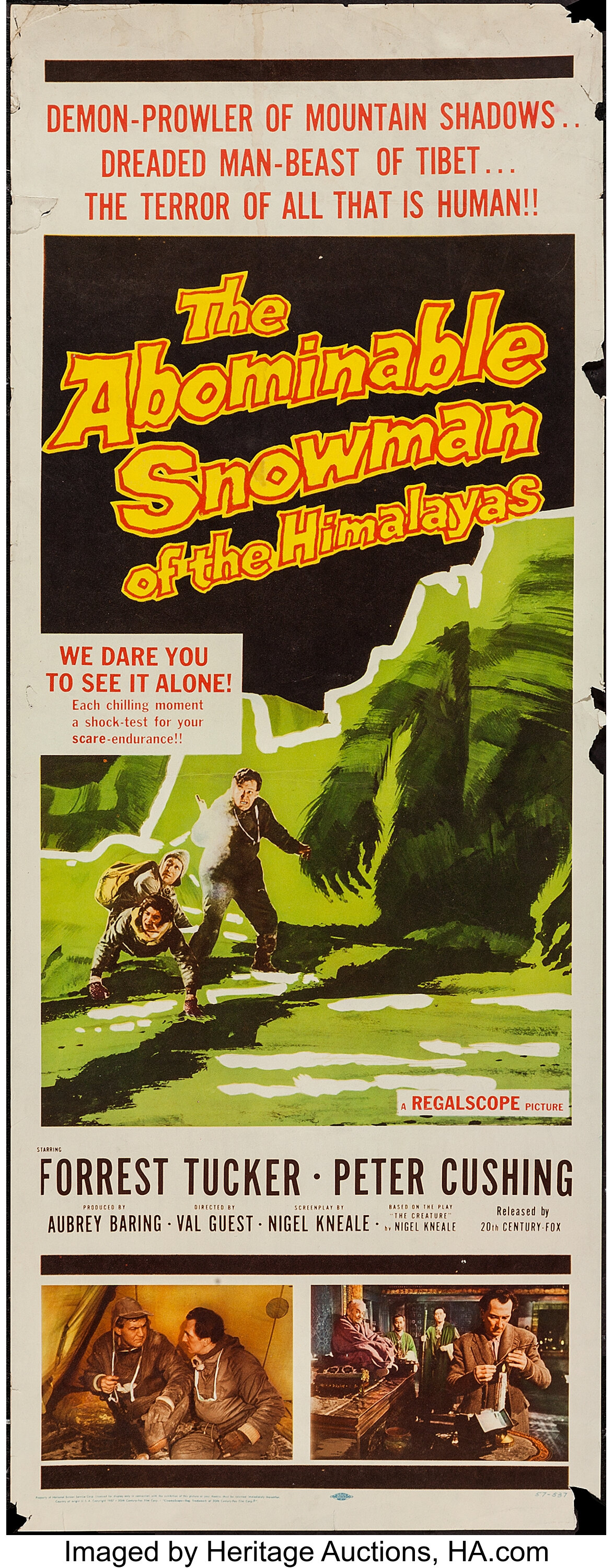 The Abominable Snowman of the Himalayas (20th Century Fox, 1957).