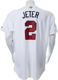 2006 Derek Jeter Signed World Baseball Classic Jersey., Lot #82495