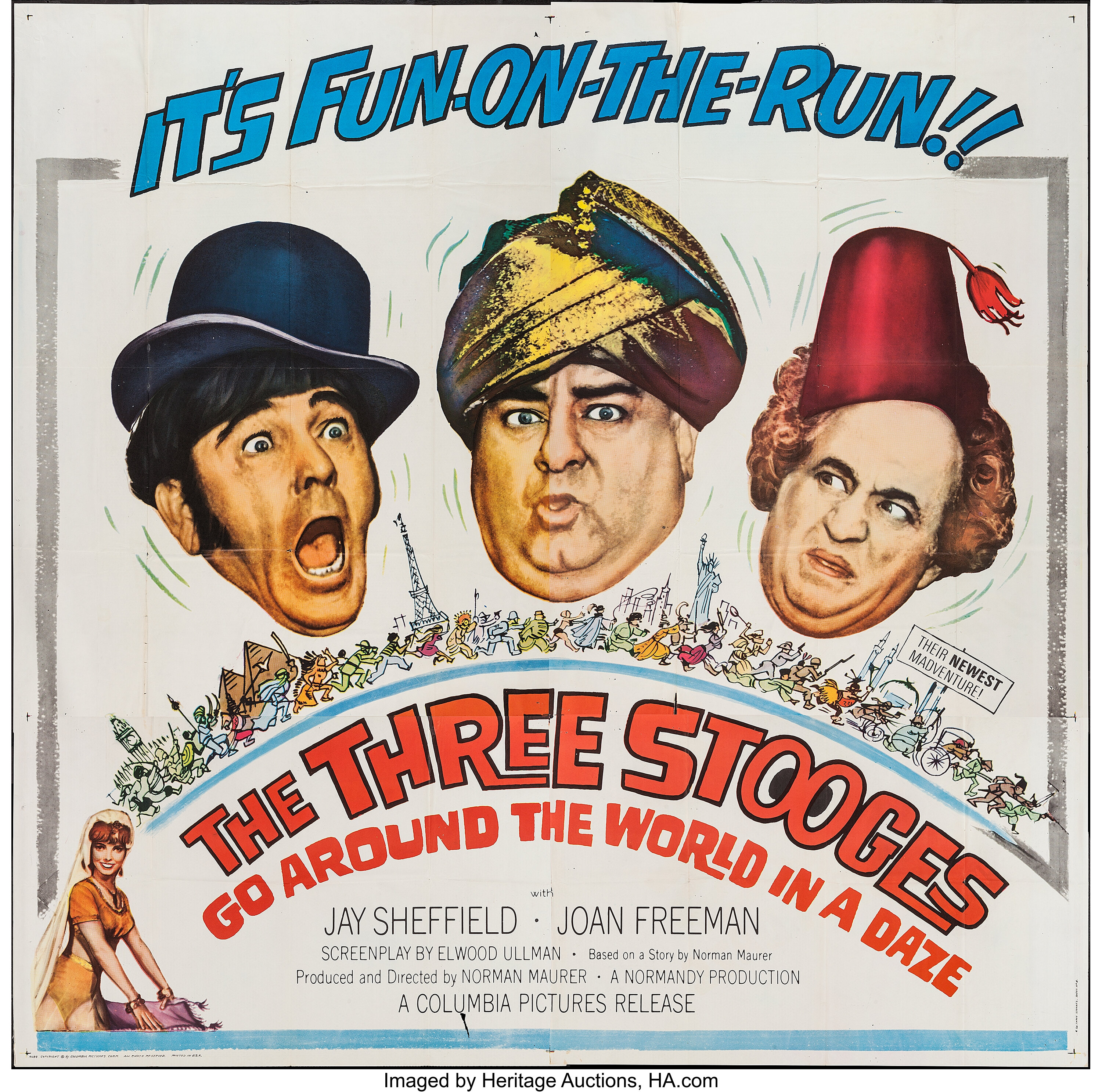 The Three Stooges Go Around the World in a Daze (Columbia, 1963