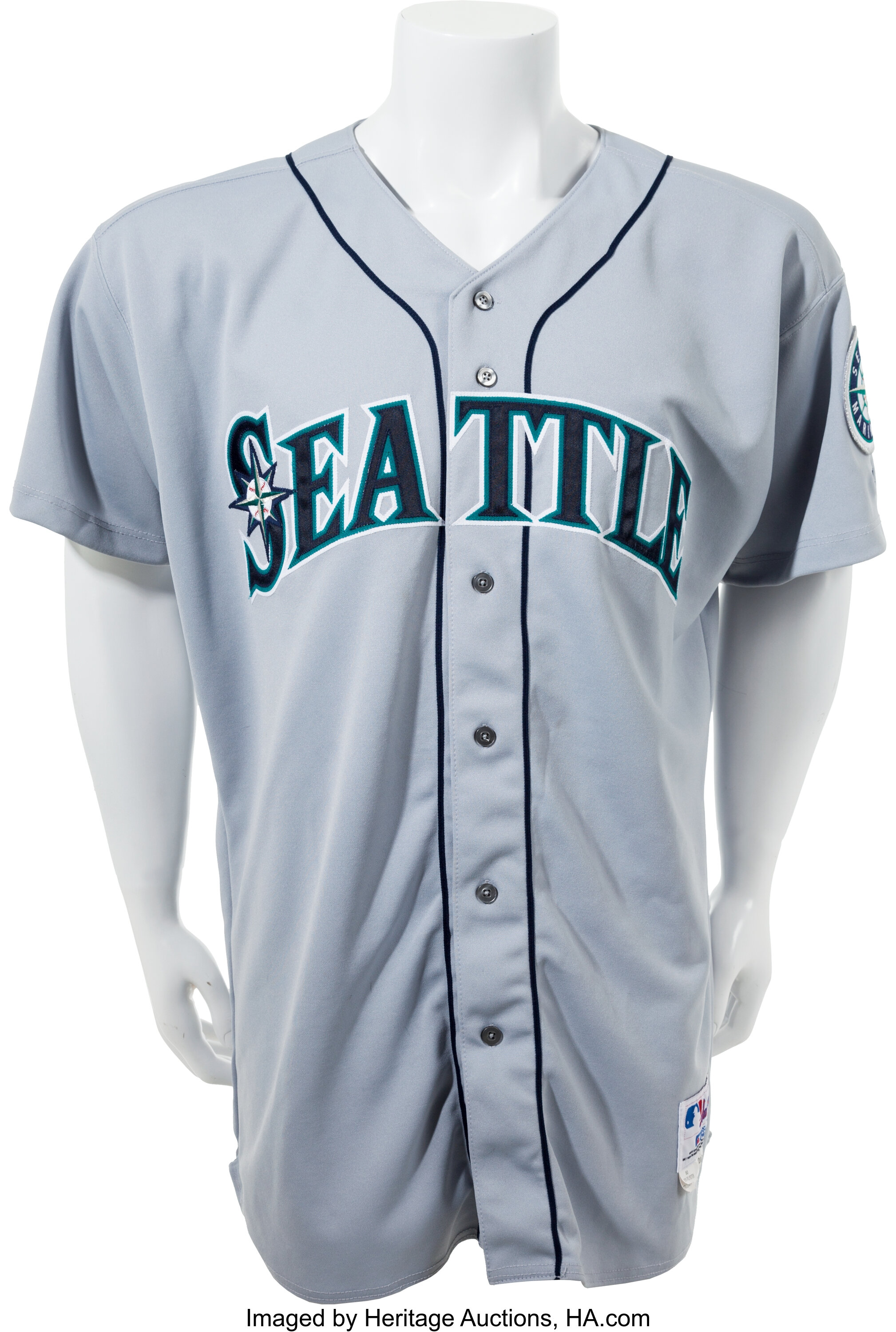 1998 Alex Rodriguez Game Worn Vest-Style Mariners Jersey