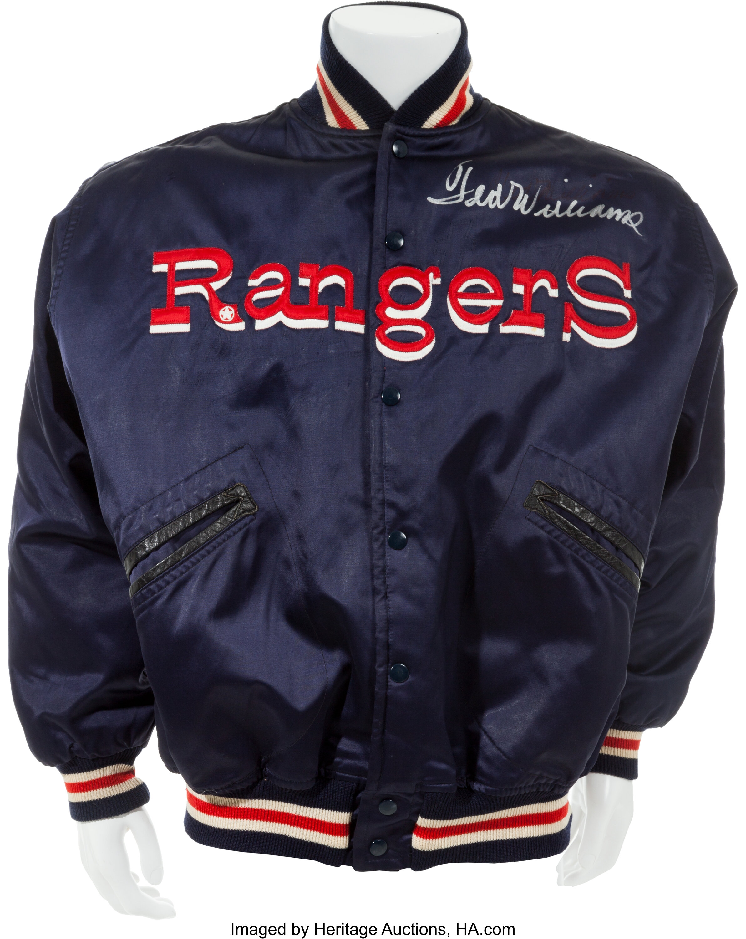 1972 Ted Williams Game Worn Texas Rangers Warm-Up Jacket., Lot #81722