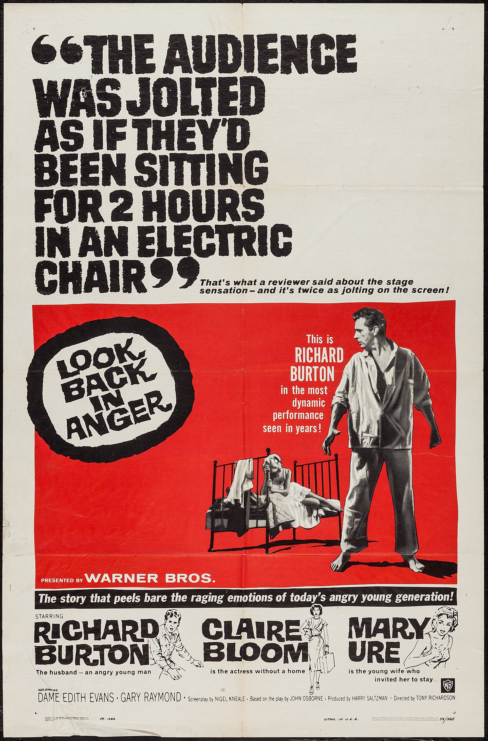 look-back-in-anger-others-lot-warner-brothers-1959-one-sheets