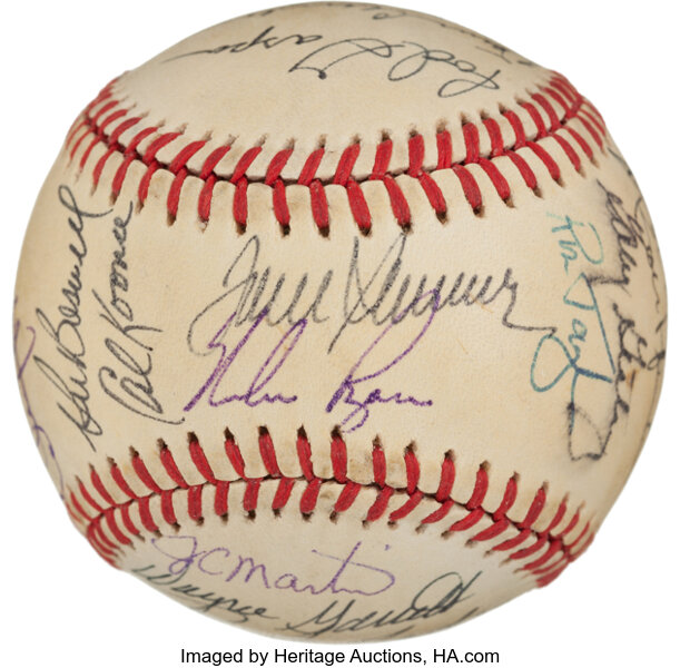 1969 New York Mets Team Signed Baseball (26 Signatures) - Miracle